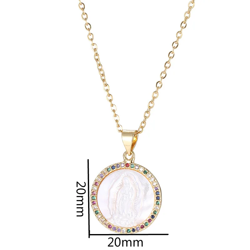 Женское ожерелье с подвеской Дева Мария из нержавеющей стали|Ожерелья подвеской|