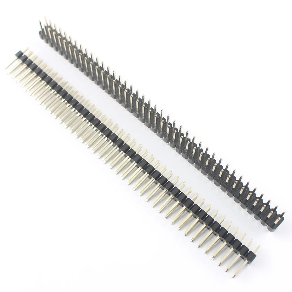 100 шт. 2 54 мм Шаг 2x40 80 Pin типа папа двойной прямой ряд штыревой разъем полосы |