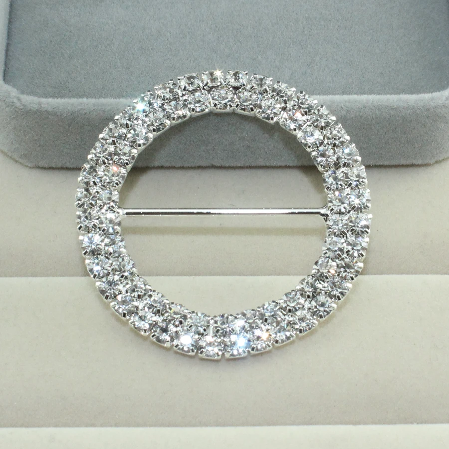 10 шт 50 мм Круглые двойные Кристальные Кольца чешские прозрачные Стразы AB горящая