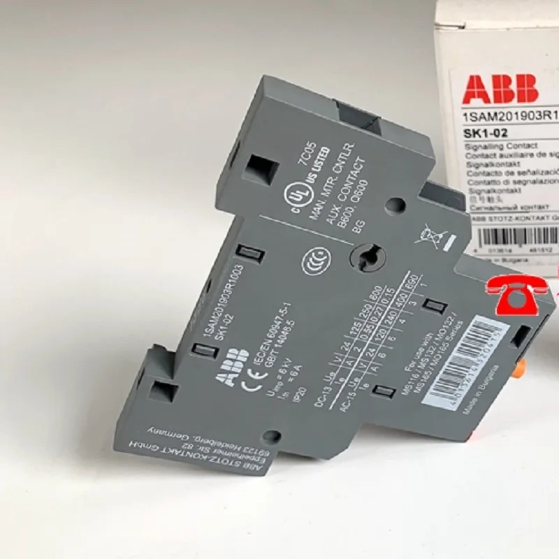 

ABB SK1-02 Signaling contacts – mountable on the right 0N.O. +2 N.C