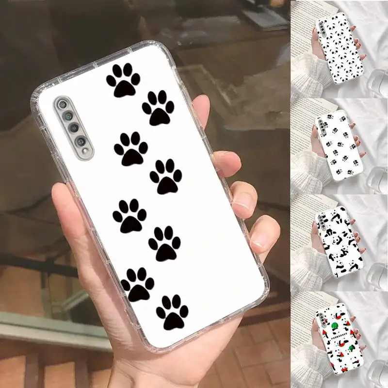 

Cute Cartoon panda Phone Case Transparent For Xiaomi Redmi K30 10T 10X 9 9A 8 8A 7 7A 6 K40 T S PRO 5G