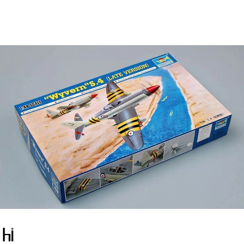 Trumpeter 1/48 02820 British Wyvern S.4 Late Version Fighter Plane Plastic Assembly Model Building Kit Toy | Игрушки и хобби