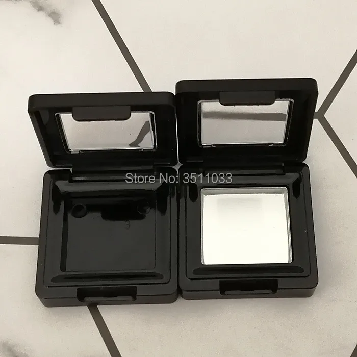 Матовая черная косметическая пудра для бровей многоразовый контейнер пустая