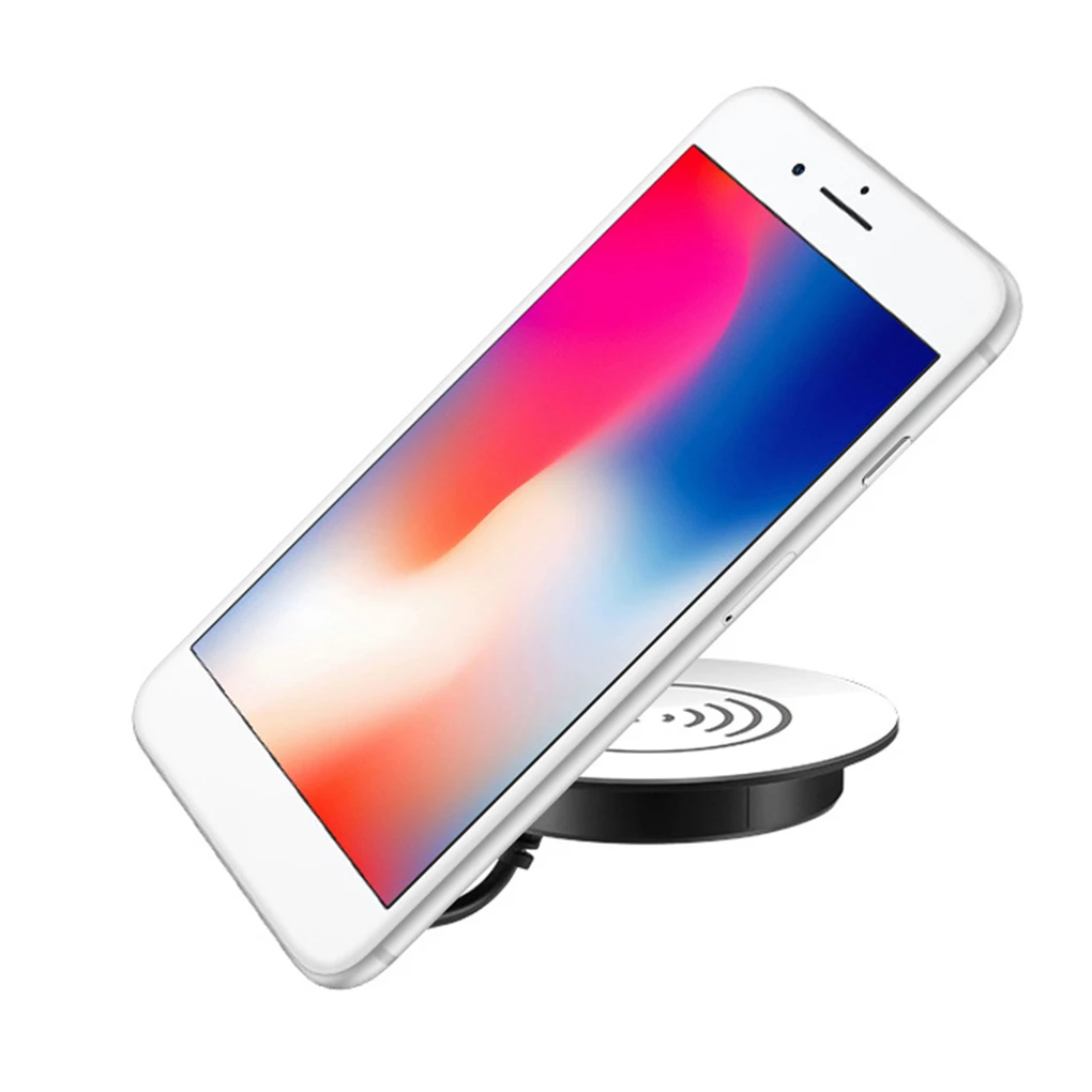 Elenxs Qi Беспроводное зарядное устройство настольная Замена для iPhone/XS/XR для samsung S9 встроенная мебель офисное зарядное устройство