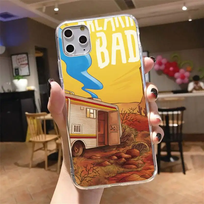 

Breaking Bad American movie Phone Case Transparent for iPhone 6 7 8 11 12 s mini pro X XS XR MAX Plus