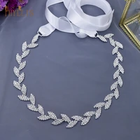 s08 alloy leaves wedding belt rhinestone belts for evening dresses women gown belt bride waist belts for women for dresses