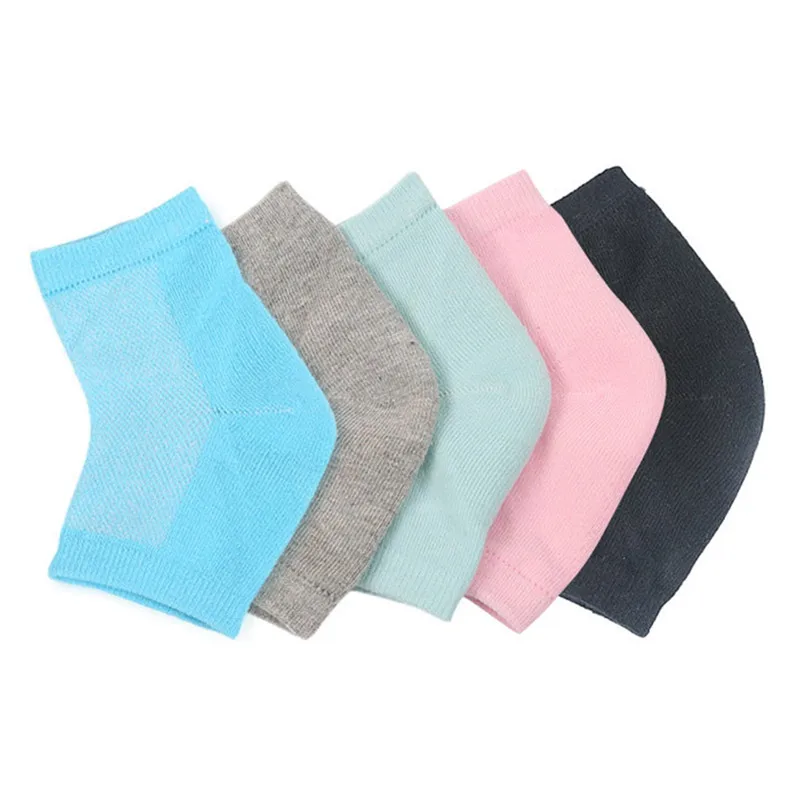 

Moisture Cracked Heel Socks Silicone Gel Sock Heel Protection Sleeve Moisturizing Heel Pain Cushion Ankle Sock Sport Socks S