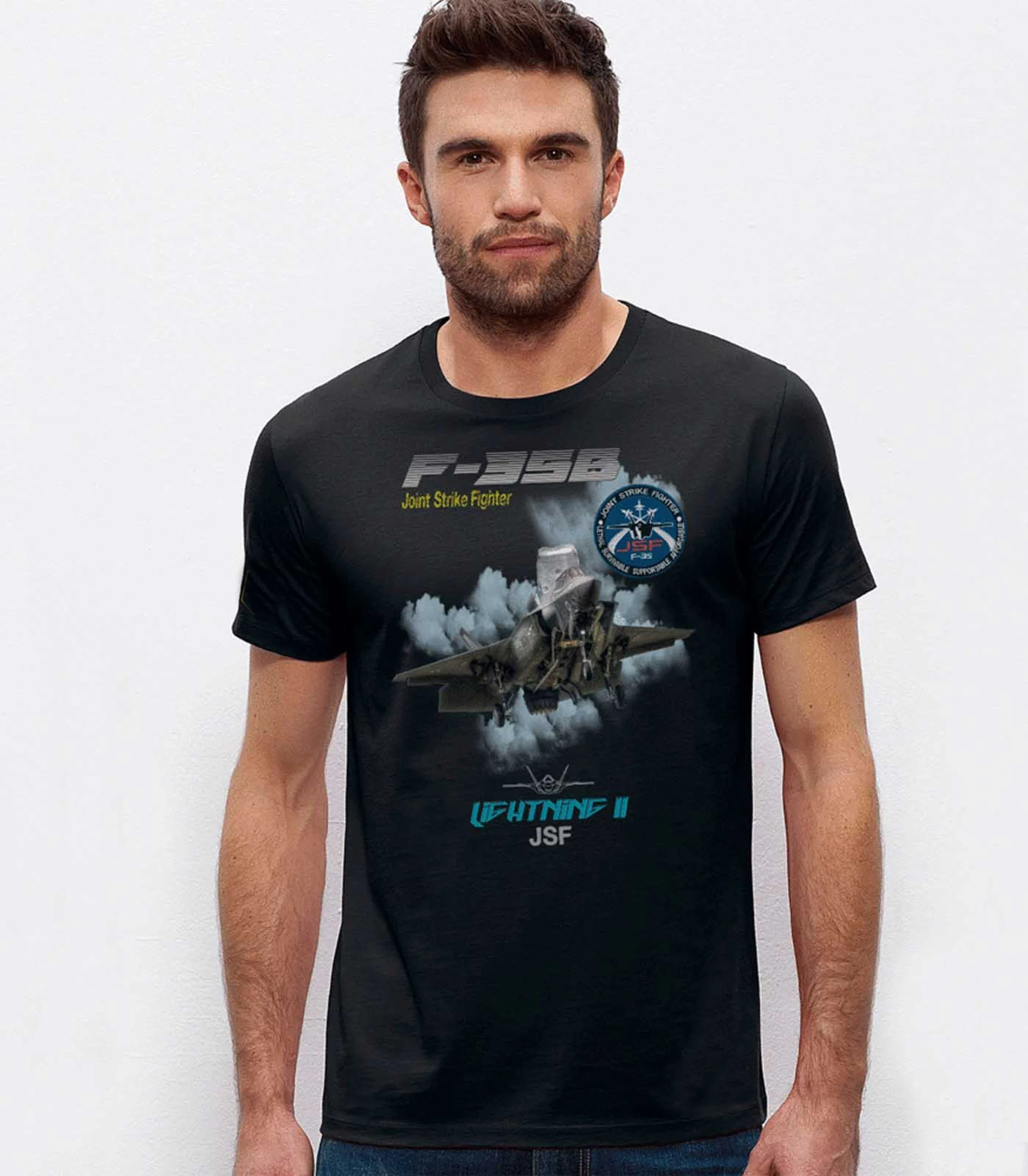 

Creative Design F-35B JSF Stealth Fighter T-Shirt. Summer Cotton O-Neck Short Sleeve Mens T Shirt New