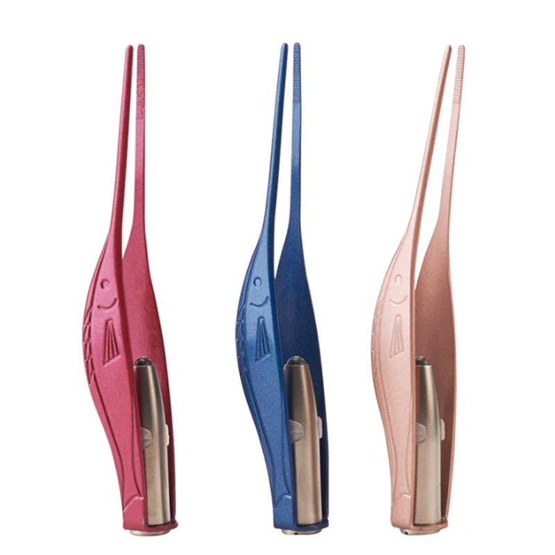 

Portable Health Care LED Light Ear-Pick Tweezer Ear Cleaning Earwax Remover