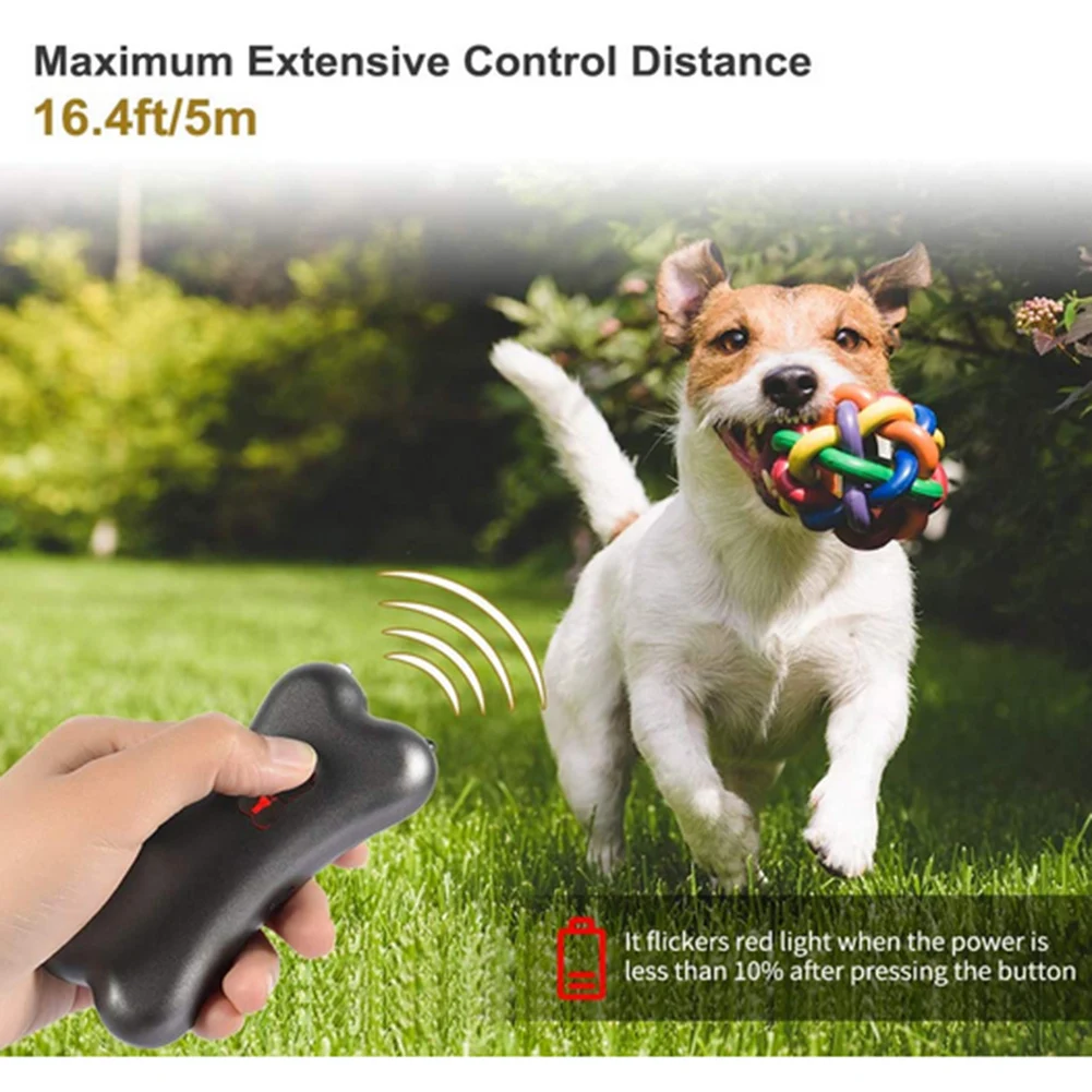 

Ultrasonic Pet Dog Anti Barking Trainer Outdoor Rechargeable Stop Bark Repeller Multifunctional Gentle Chaser Pet Products
