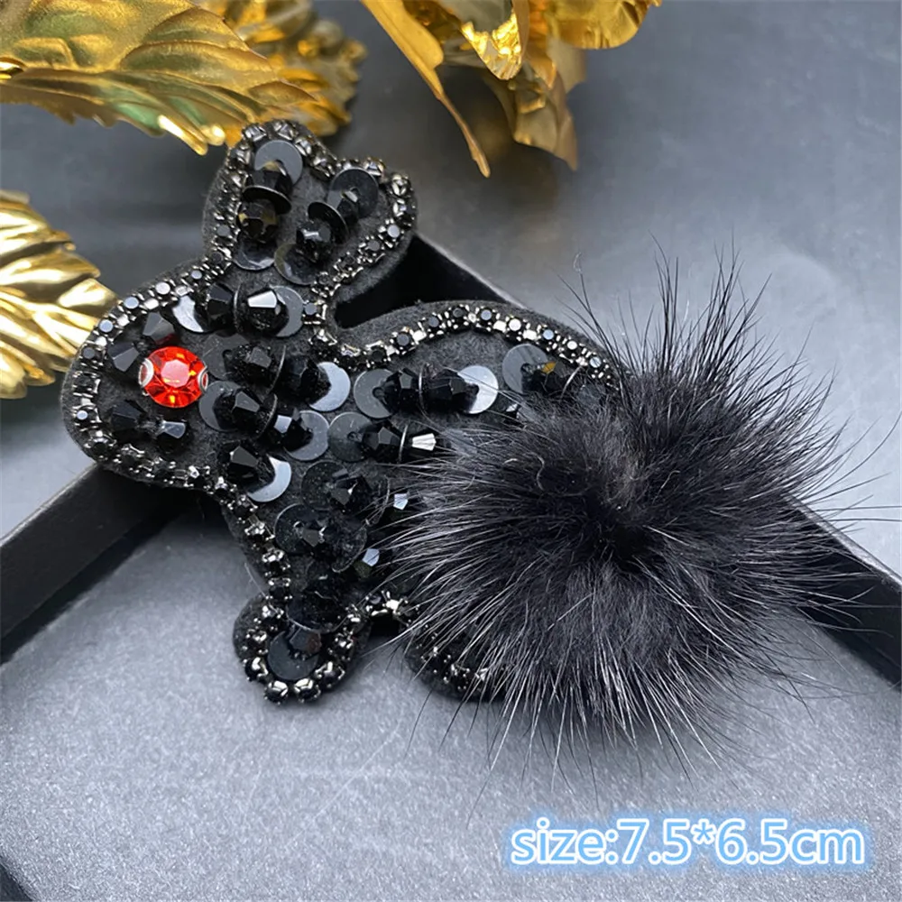 3D Стразы ручной работы украшенные бисером и кристаллами нашивки с животными