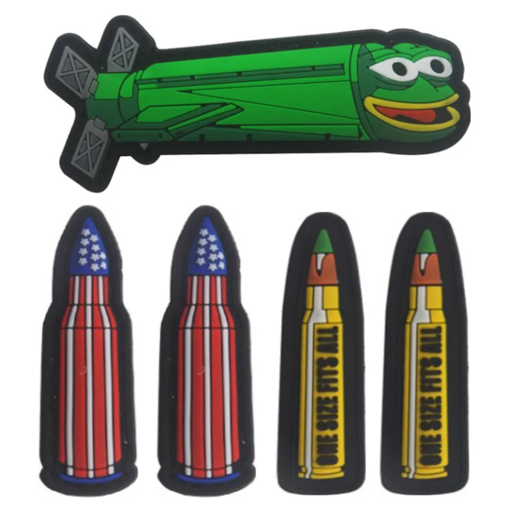 Лягушка ПВХ нашивка Забавный подводная лодка нарукавная в стиле милитари с