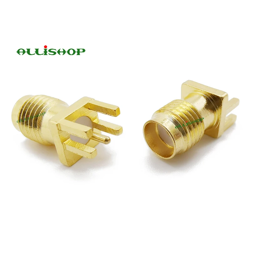 5 шт. sma female печатная плата панель Edge Mount Plug с 4 подставка для булавок прямой разъем