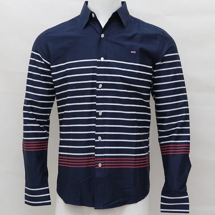 Мужская рубашка с вышивкой camisa masculina хлопковая длинным рукавом для