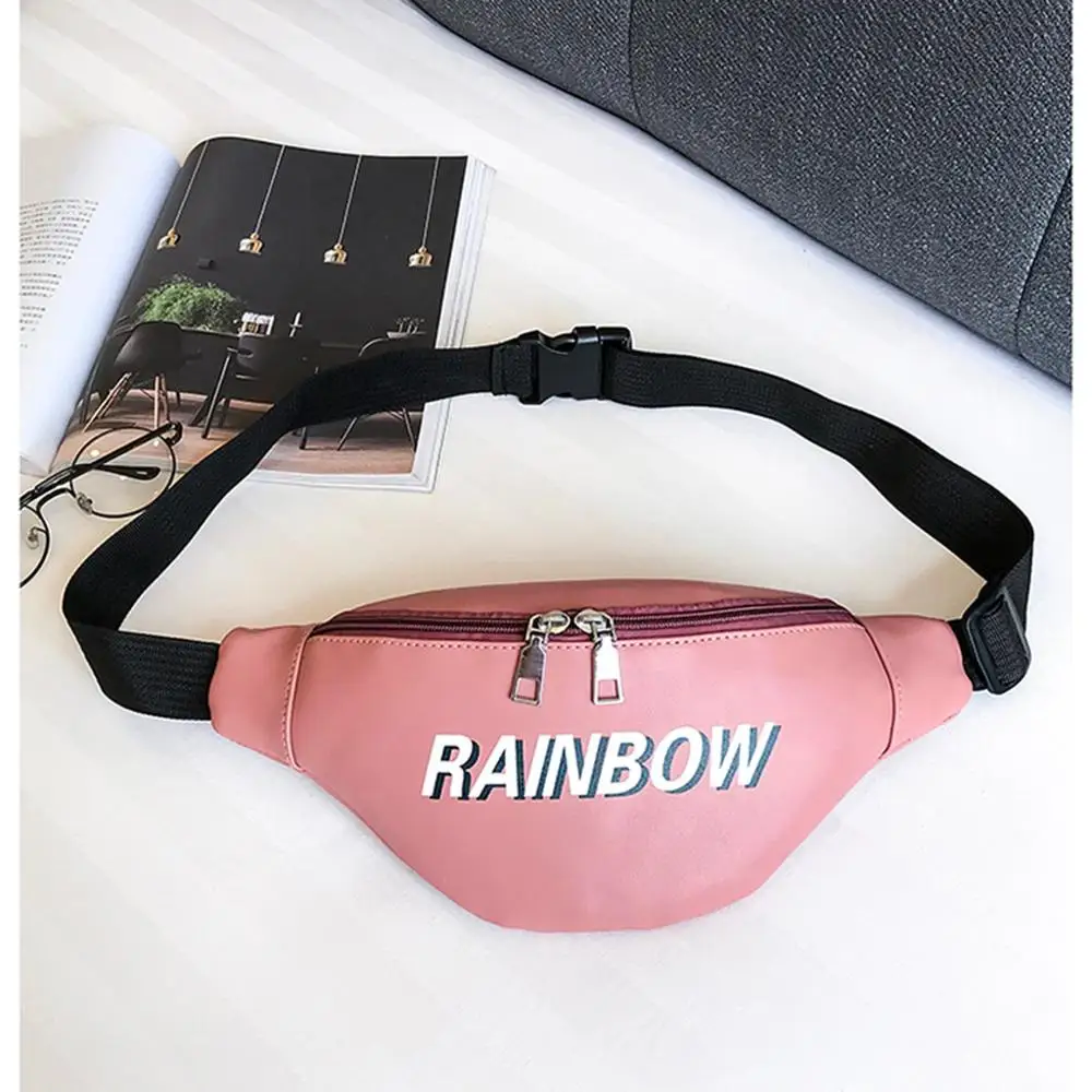 Женская сумка через плечо нагрудная с карманом уличная Косметическая кожаная на