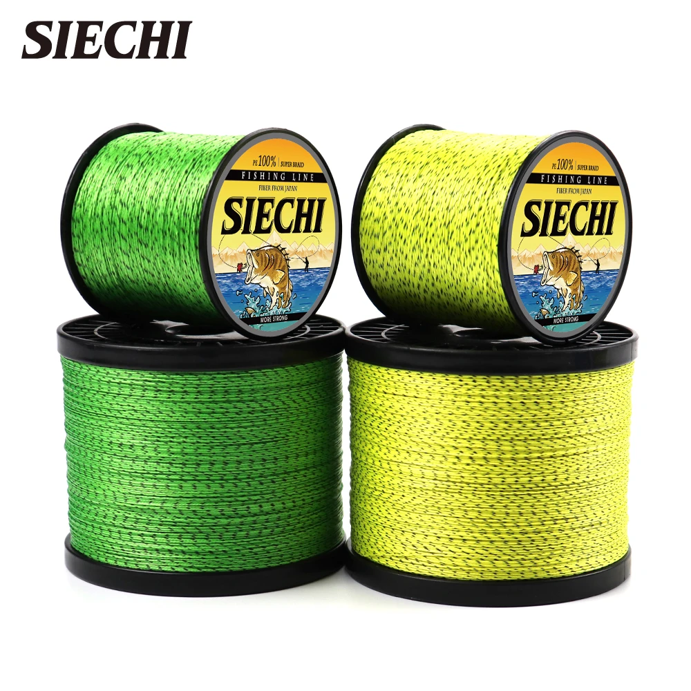 

SIECHI 1000M Braided Fishing Lines Spotted 8 Weaves 20-88LB Smoother PE Multifilament Line for Sea Fishing