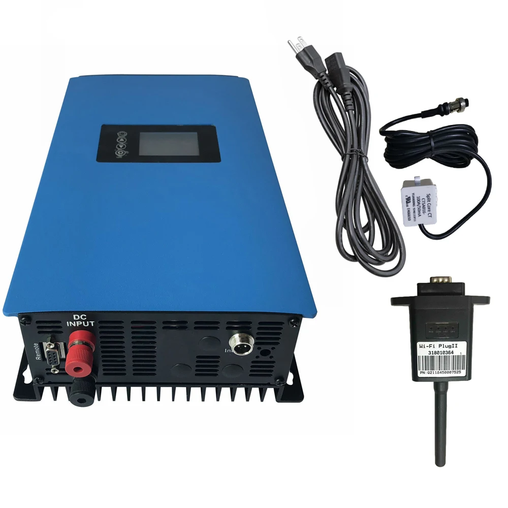 

1000W Solar Grid Tie Inverter DC 22V-65V or 45V-90V to AC110V/ 220V Auto MPPT Pure Sine Wave with limiter/wifi optional