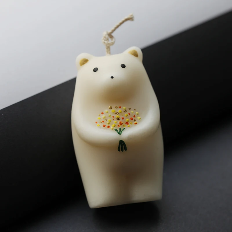 Медвежонок силиконовые Арома свечи формы DIY мыло формы|Формы для свечей| |