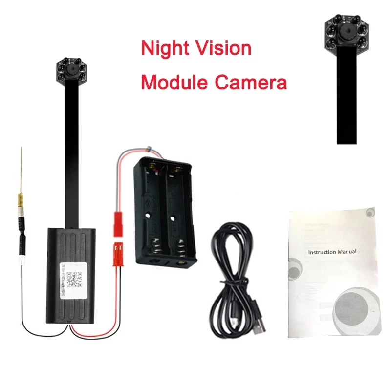 Мини камера HD 1080P Wi Fi IP микро портативная беспроводная модульная видеокамера с