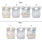 1020 шт., одноразовые Слюнявчики для младенцев, из нетканого материала