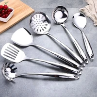 stainless steel cooking tools set spatula heat resistant handle soup spoon non stick special cooking shovel turner kitchen tools