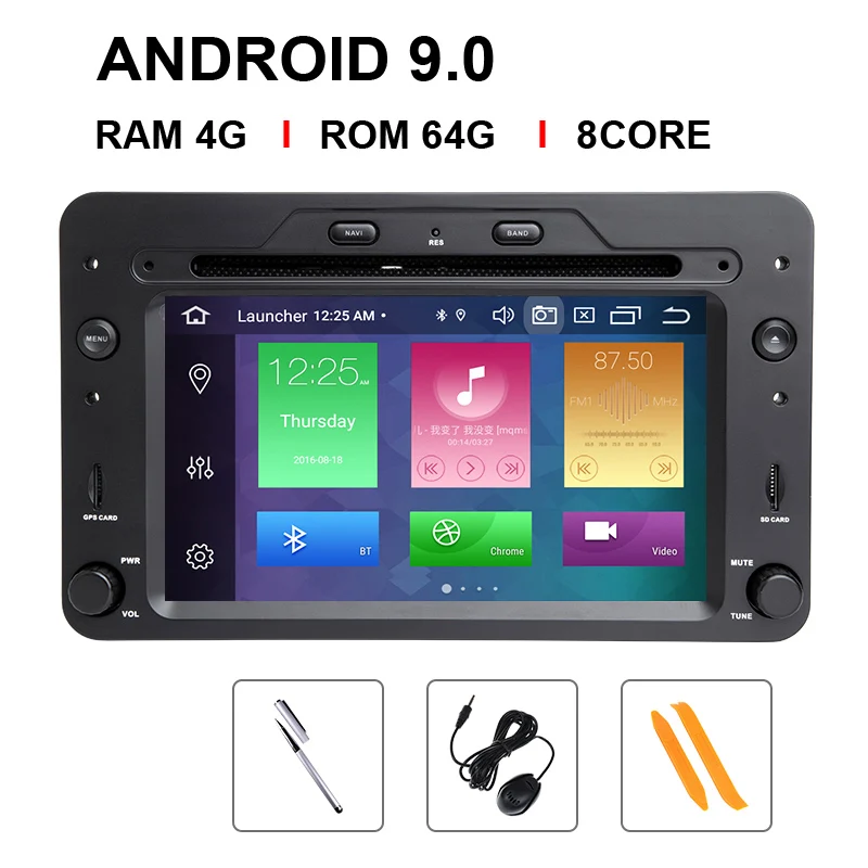 8 Core 64 ROM DSP 4GB 64G 2 din Android 9 автомобильный dvd-плеер Авторадио для Alfa Romeo 159 автомобиль Brera spider Sportwagon Мультимедиа gps Навигация Аудио - Цвет: 8 Core 64 ROM