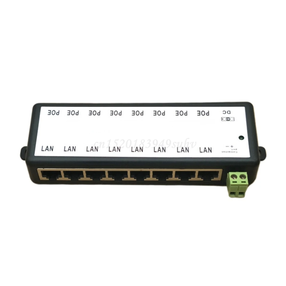 Новый 8 портов POE сплиттер для CCTV сети камера питания по Ethernet IEEE802.3af|Сетевые