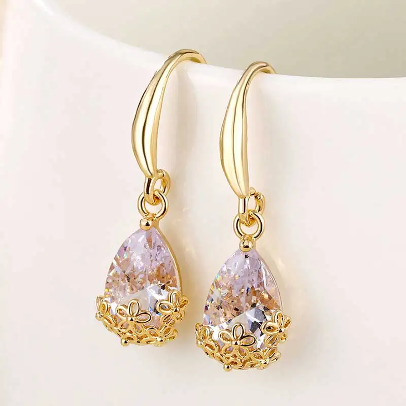 Новые длинные серьги IFMIA в виде белых капель воды милые висячие цветка цвета