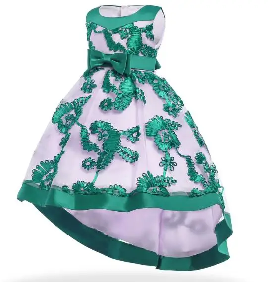Girl Sweet Dress Flower Decoration 2020 Wedding Party Ball Beauty Christmas Children Clothes | Детская одежда и обувь