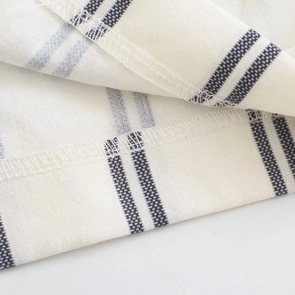 

Za Elastic waist Jumpsuit Striped Short onesiesWoman Summer 2021 Fashion Short Sleeve Rompers Casual Overalls Women Playsuit