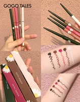 gogo tales makeup eyeliner pencil small daisy flower design waterproof long lasting rose red black white eyeliner pen bn253