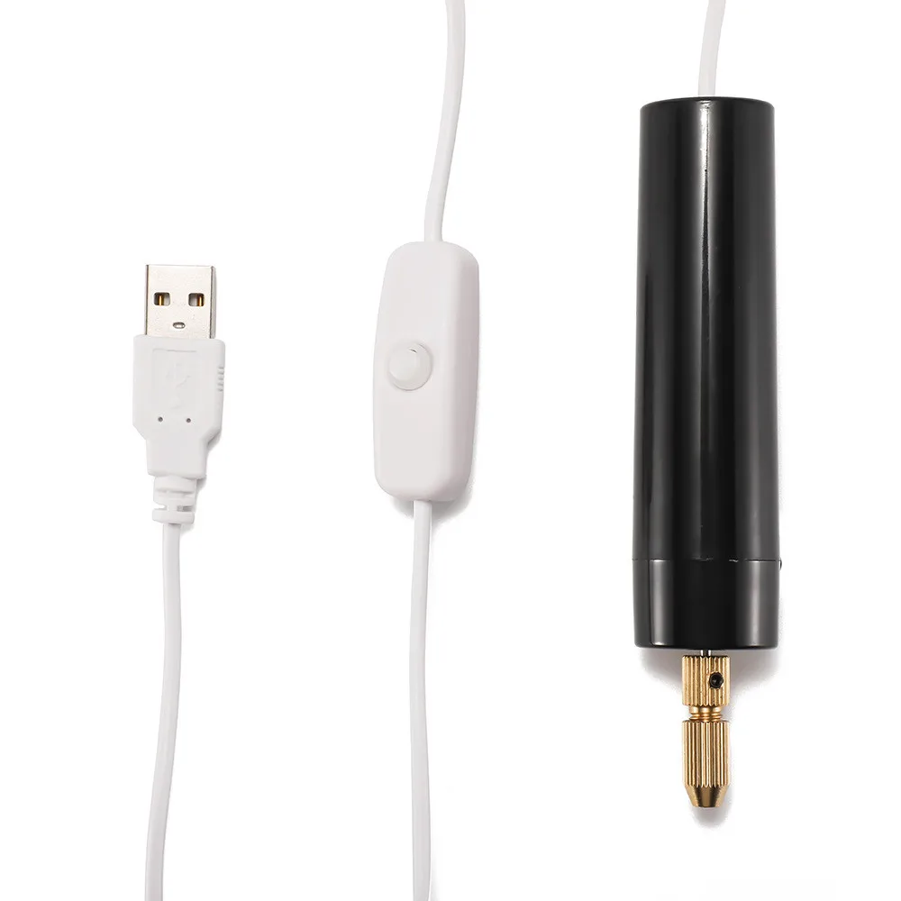 

Новинка 2021, портативная маленькая дрель Micro USB + 3 насадки для ПК, Лучшая цена, высокое качество горячая распродажа
