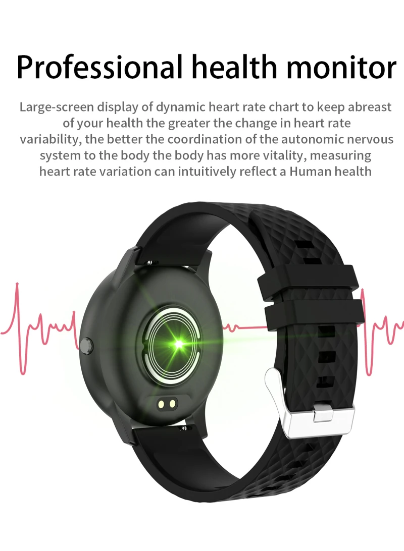 

New H3 Smart Bracelet Full Touch Screen Custom Background Multi-dial Switch Always Bright Screen Physiological Reminder Wearable