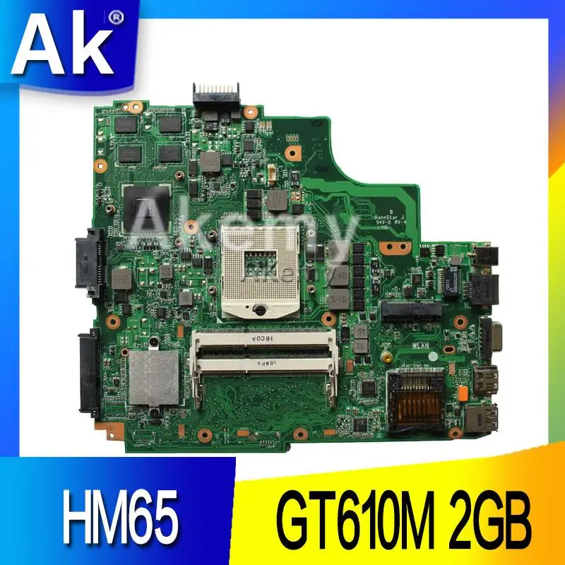 AK K43SD материнская плата для ноутбука ASUS A43S K43S A84S 100% OK HM65 GT610M 2GB|Материнские платы