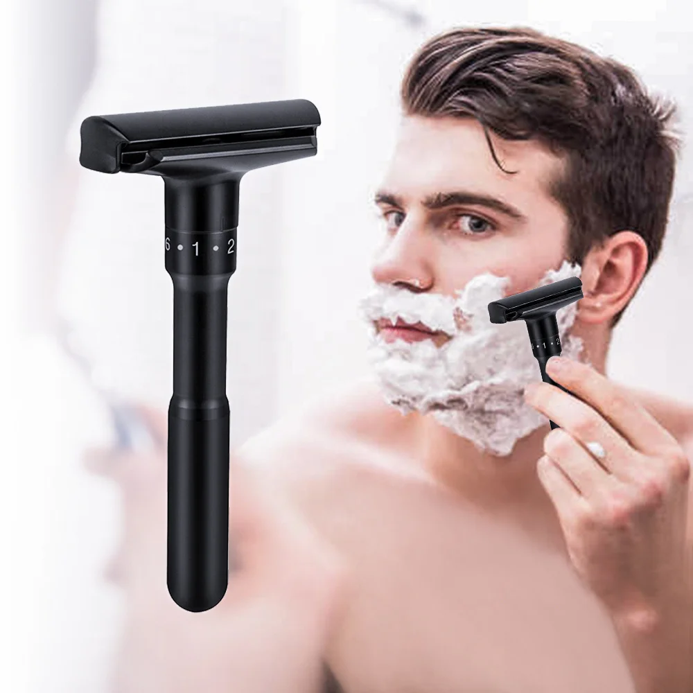 Безопасная бритва премиум-класса с двойным лезвием безопасная для мужчин