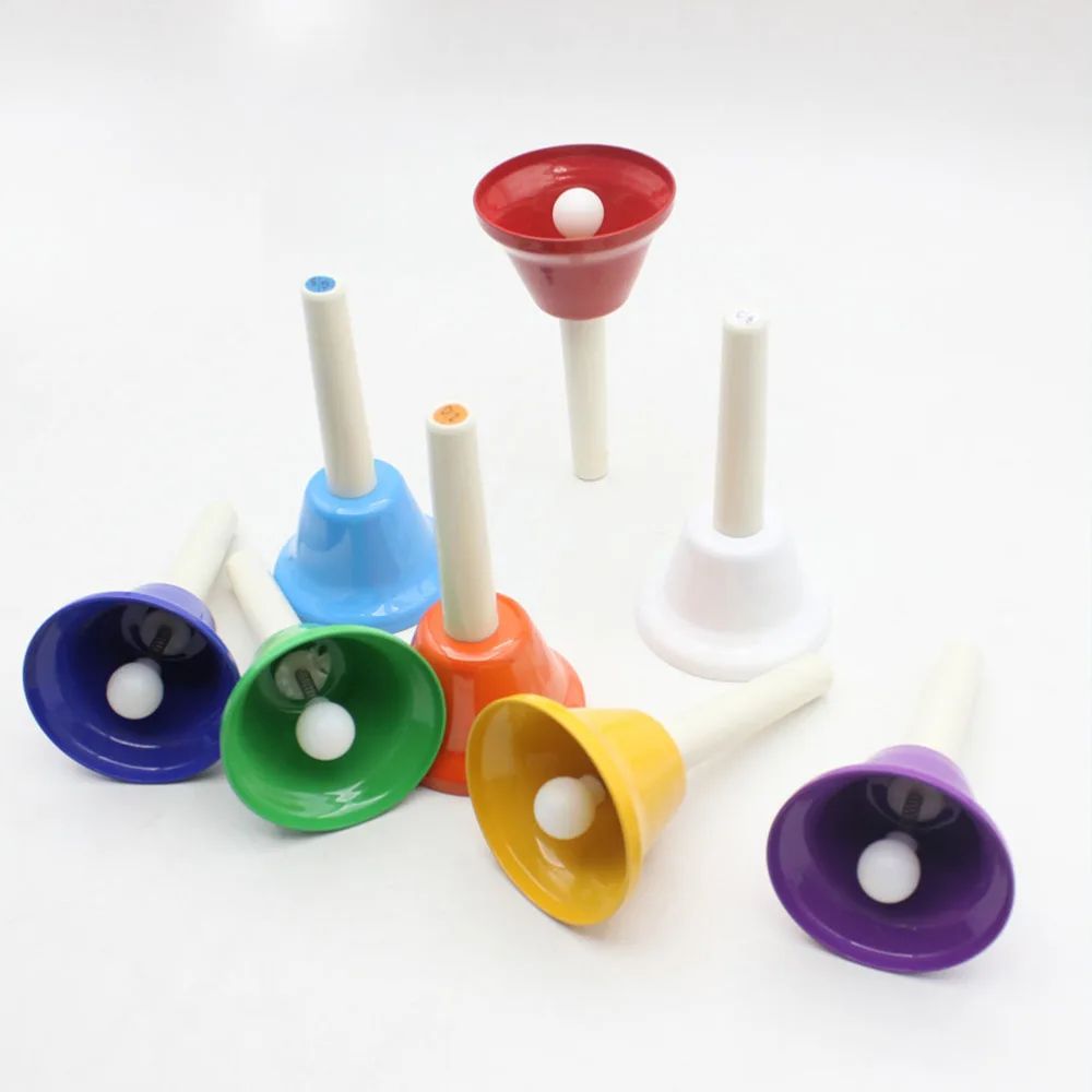 

8pcs School Octave Hand Bells Percussion Instrument Teaching Aids for Kids