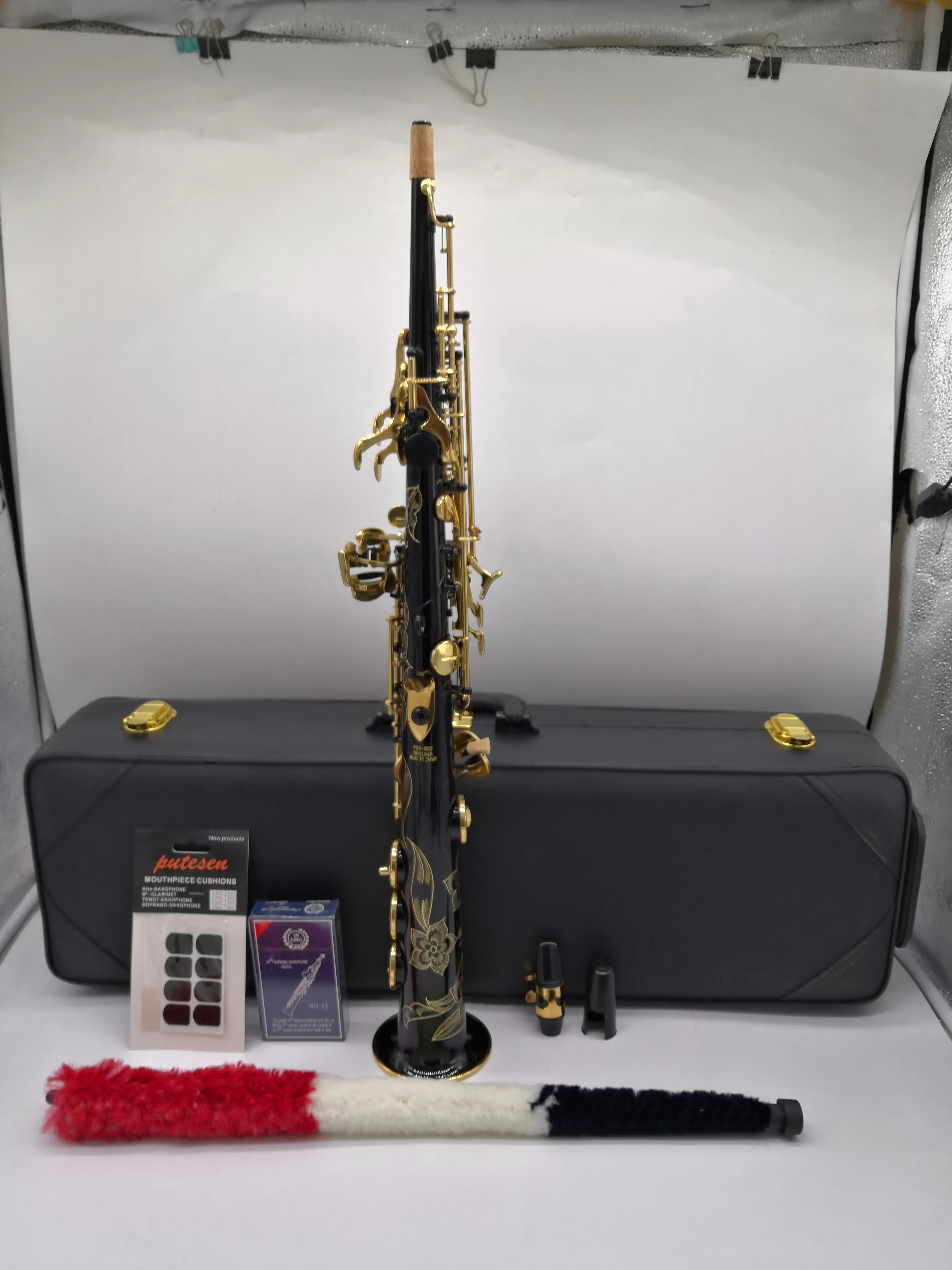 Профессиональный Саксофон сопрано 82Z De Xin черный лаковый однокомпонентный чехол