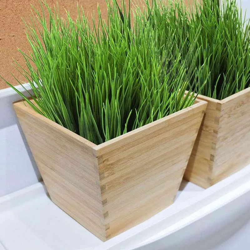 Искусственная трава 9 пучков искусственной пластиковой зеленой весенней травы