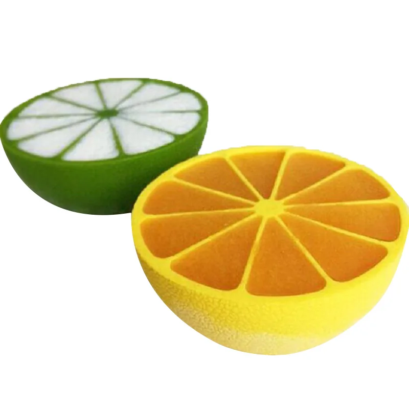 

Creative summer lemon-shaped ice tray food-grade silicone ice mold DIY ice cubes homemade 10 grids yellow and green optional