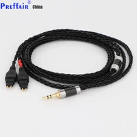 high quality 8 core balanced pure silver plated earphone cable for hd580 hd600 hd650 hdxxx hd660s hd58x hd6xx