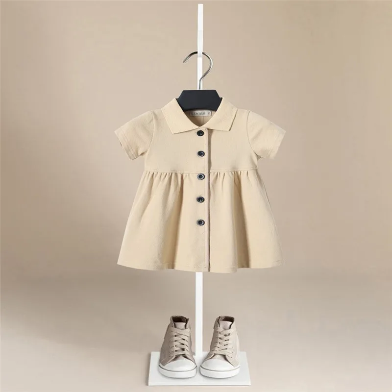 New Girls Dresses Cotton Brand Summer Baby Dress Princess Kids Clothes Children's Short Sleeve Clothing 1-6Y | Детская одежда и