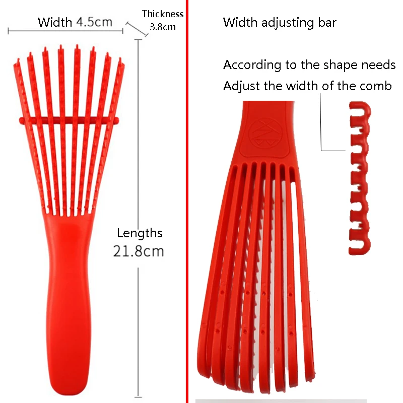 

Hairdressing eight-claw comb multifunctional styling air fluffy hair massage comb plastic anti-static hairdressing tool