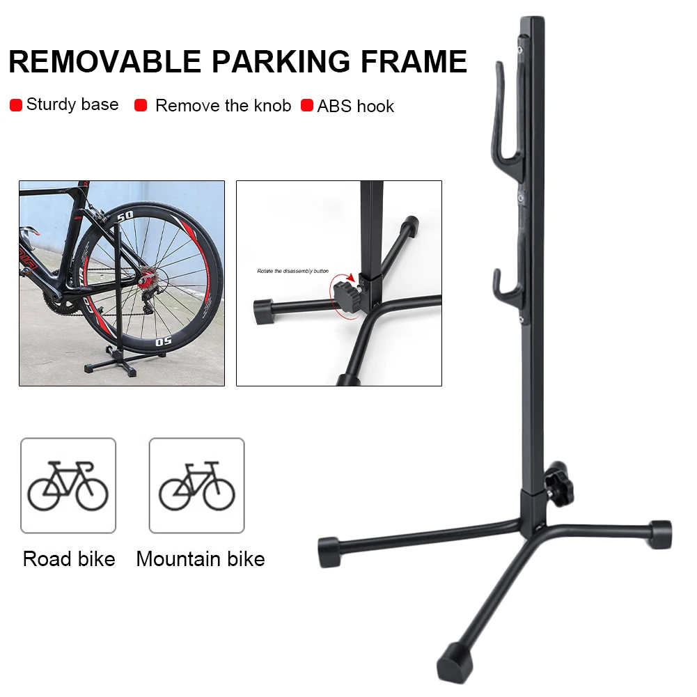

Bicycle Stand Floor Metal Bike Repair Stand Parking Detachable Mountain Road Bike Indoor Garage Storage Parking Holder Rack