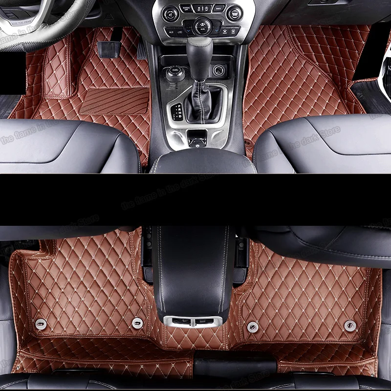 Кожаные коврики Lsrtw2017 для салона автомобиля напольные Jeep Grand Cherokee Wh Wk 2004 2005 2006 2007