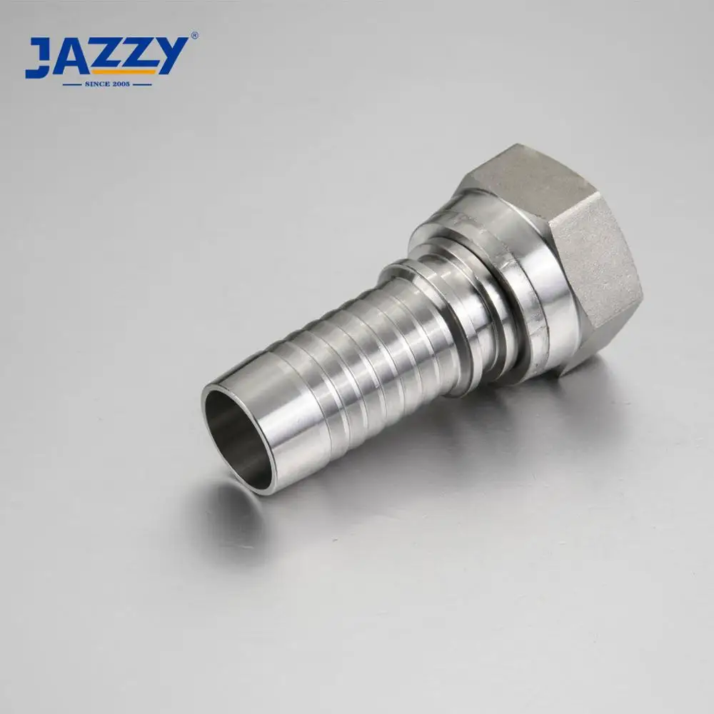 

JAZZY нержавеющая сталь 304-316 метрический JIC Женский Поворотный соединитель, прямая штучная труба