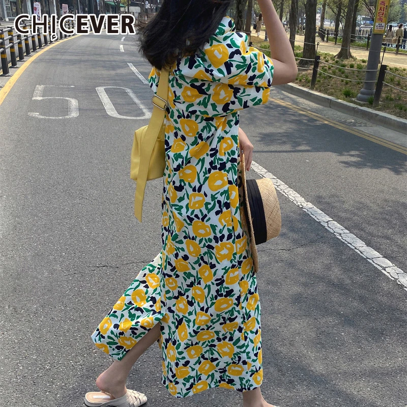 Женское платье макси с круглым вырезом коротким рукавом|Женские платья| |