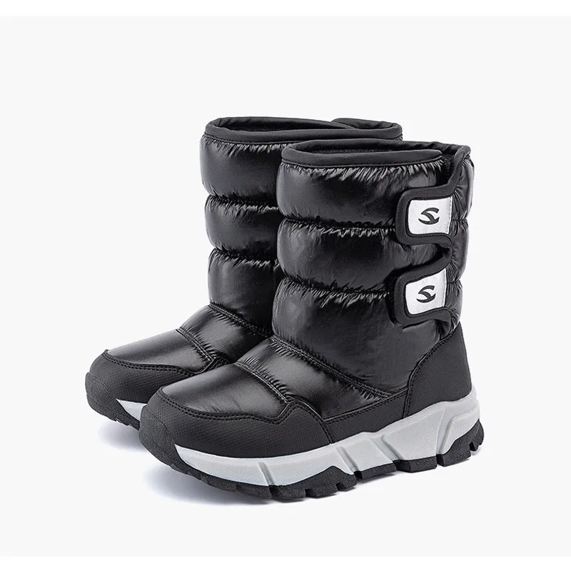 Детские зимние сапоги для мальчиков и девочек мягкие теплые из искусственной