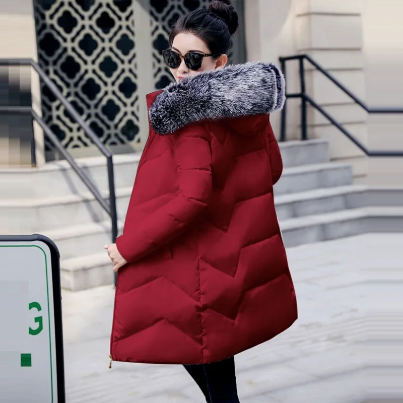 Зимняя женская куртка большого размера 6XL зимнее женское пальто с капюшоном