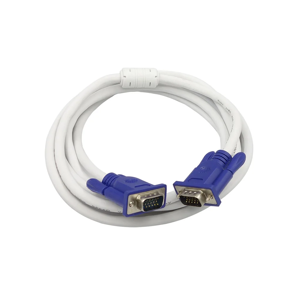 Кабель Rigal с позолоченным разъемом 1080P 15pin 3 + 4 VGA 1 5 м 10 кабель для монитора