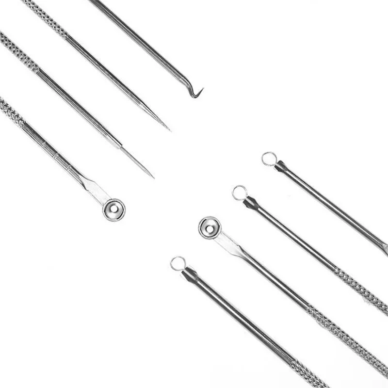 4pcs Blackhead Blemish Removers Acne Pimple Belmish Extractor Vacuum ExtrusionAcne Stick Against Black Dots Tools For Face Clean |